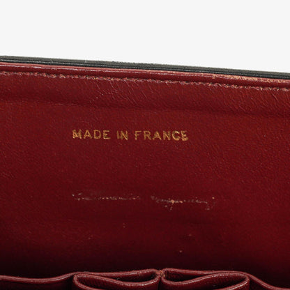 Chanel Vintage Medium Classic Double Flap Bag aus schwarzem gestepptem Lammleder mit 24K vergoldeter Hardware