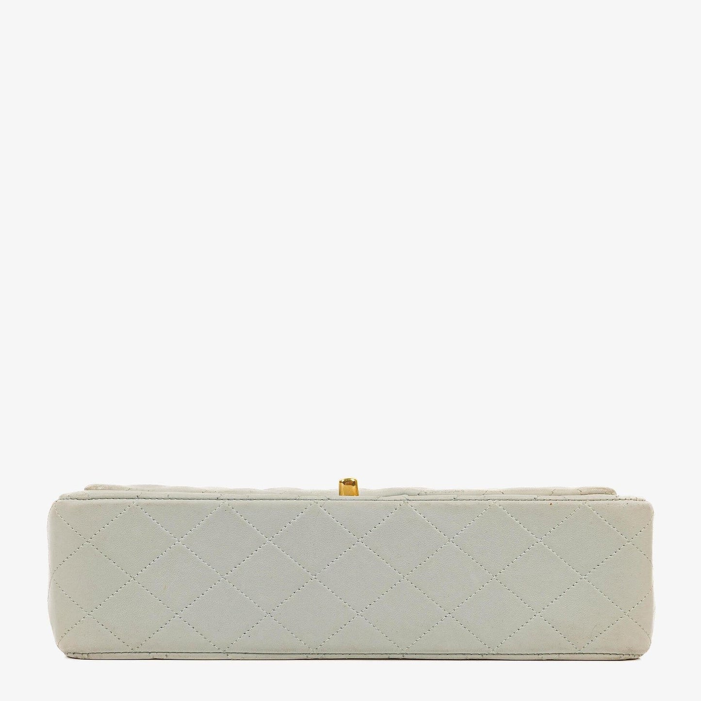 Chanel Vintage Classic Medium Double Flap Tasche aus gestepptem Lammleder mit 24K vergoldeter Hardware