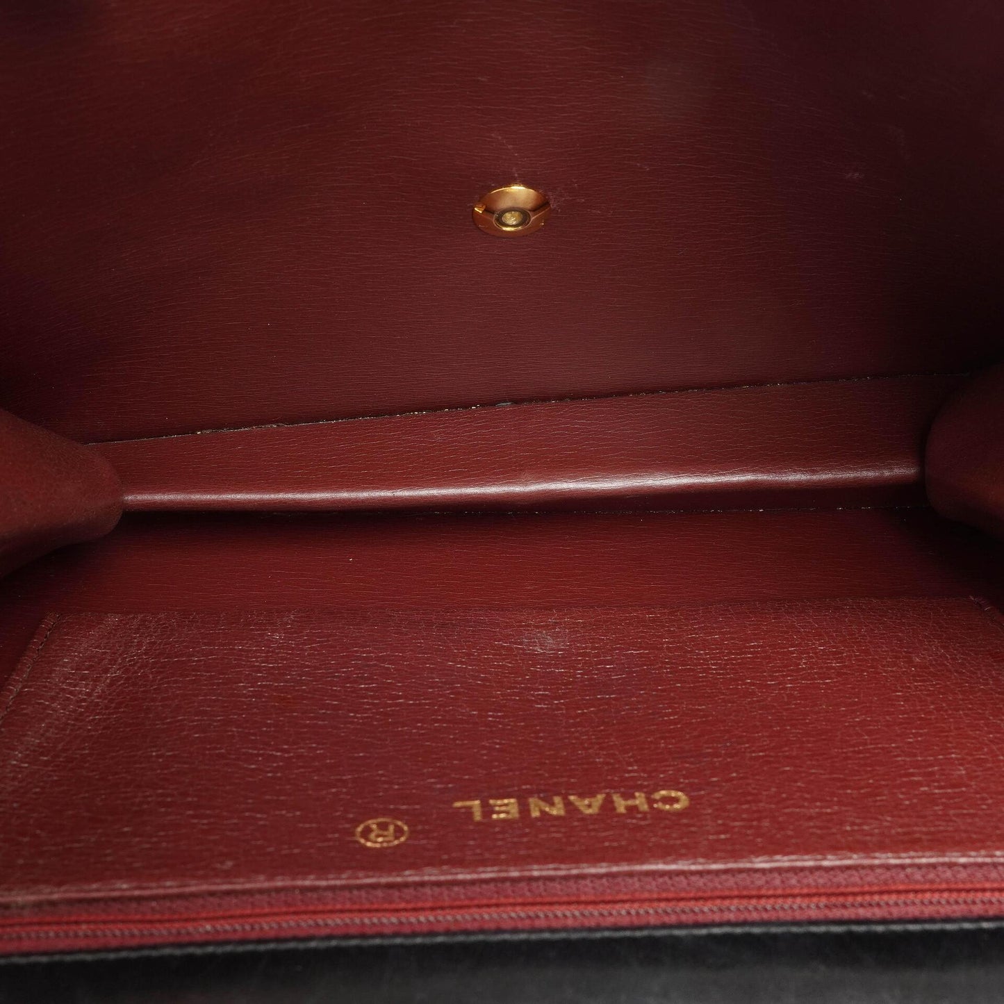 Chanel Vintage Mittlere Klassische Einzelklappen Tasche schwarzes gestepptes Lammleder mit 24K vergoldeten Beschlägen