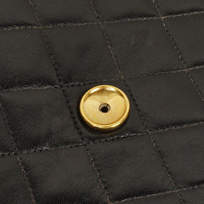 Chanel Vintage Medium Classic Single Flap Tasche aus schwarzem gestepptem Lammleder mit 24K vergoldeten Beschlägen