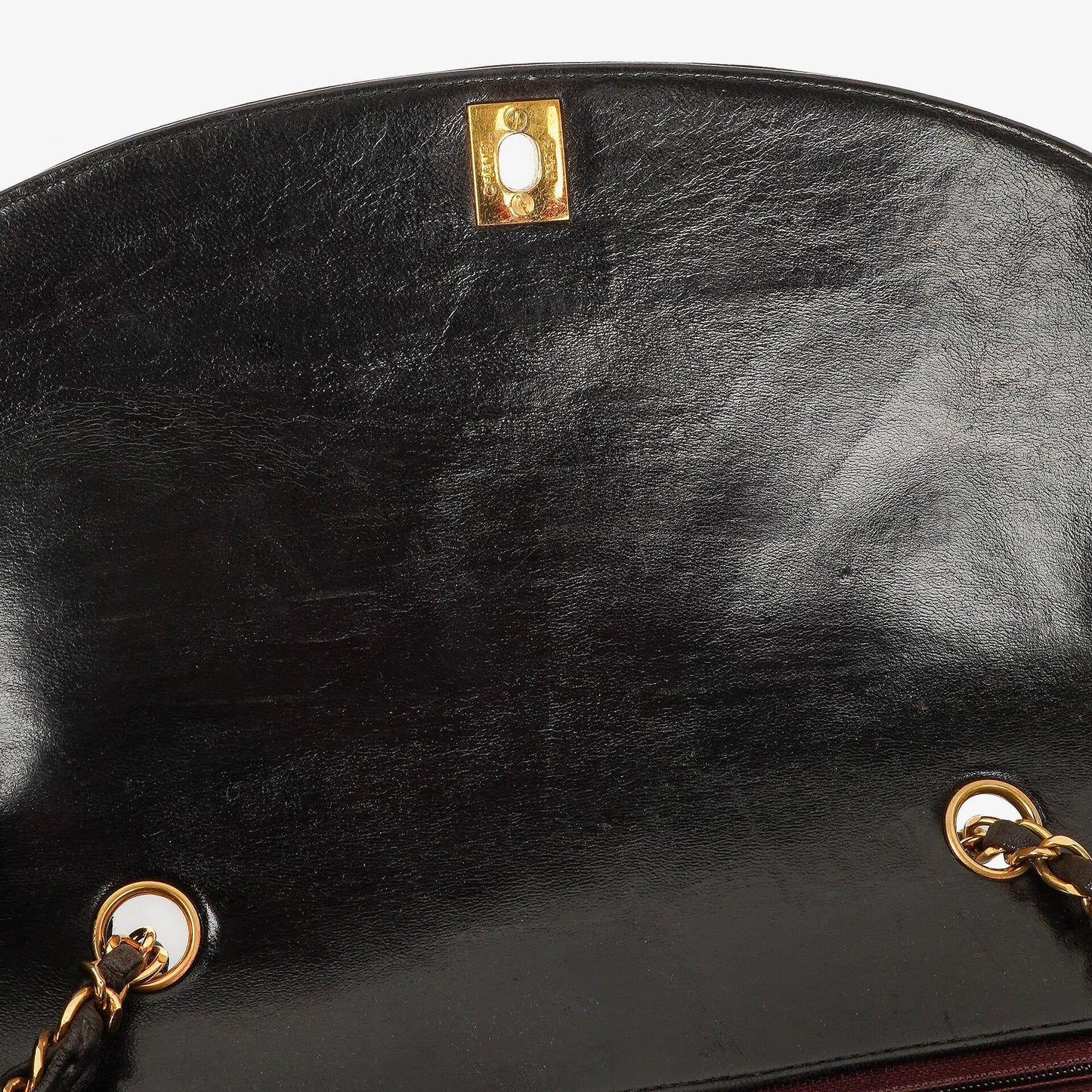 Chanel Vintage Medium Diana schwarze Flap Tasche mit 24K vergoldeten Beschlägen