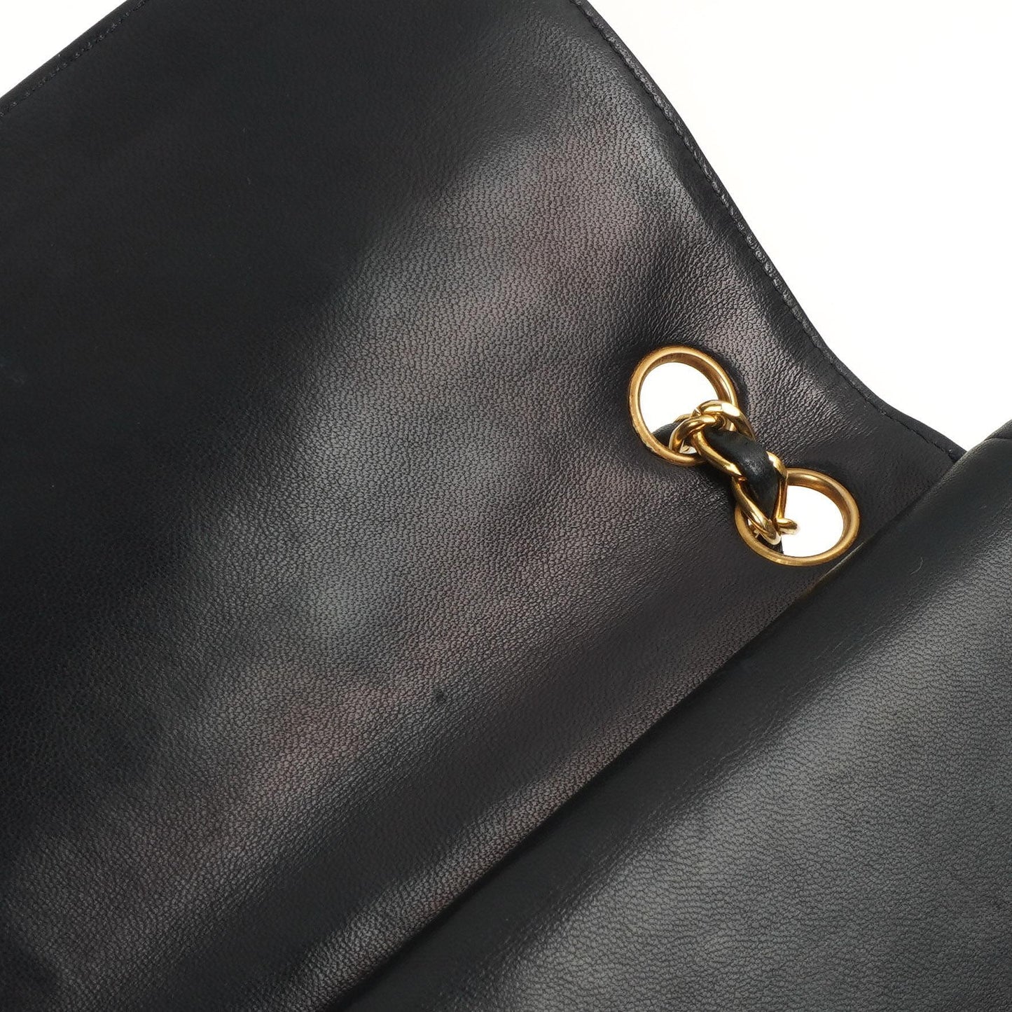 Chanel Vintage Medium Timeless Classic Double Flap Bag Gequiltetes Lammleder Navy mit 24K Vergoldeter Hardware