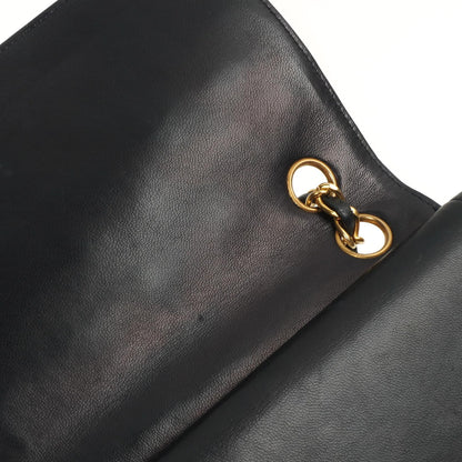 Chanel Vintage Medium Timeless Classic Double Flap Bag Gequiltetes Lammleder Navy mit 24K Vergoldeter Hardware
