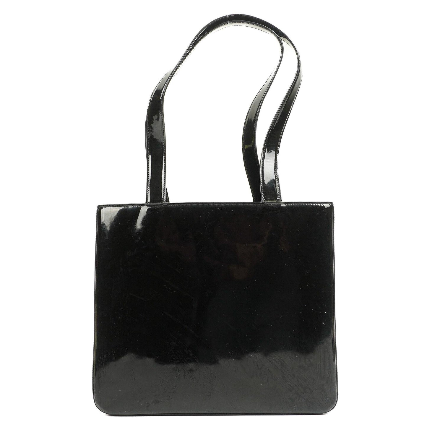 Chanel Vintage Lackleder CC Tote Schultertasche