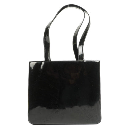 Chanel Vintage Lackleder CC Tote Schultertasche