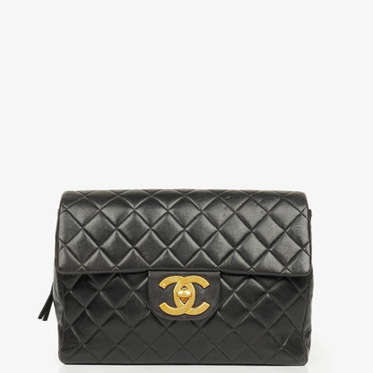 Chanel Vintage gesteppter CC Single Flap Rucksack