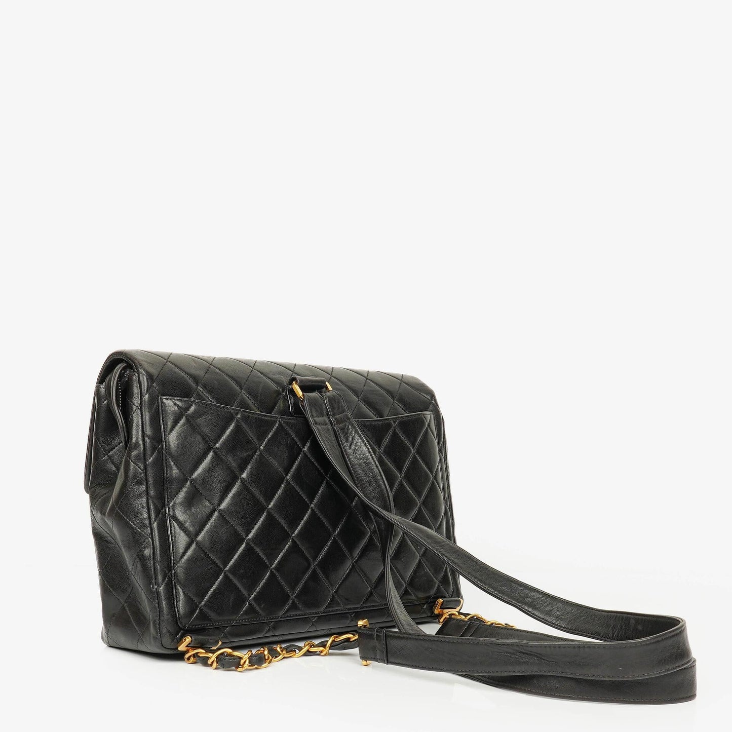 Chanel Vintage gesteppter CC Single Flap Rucksack