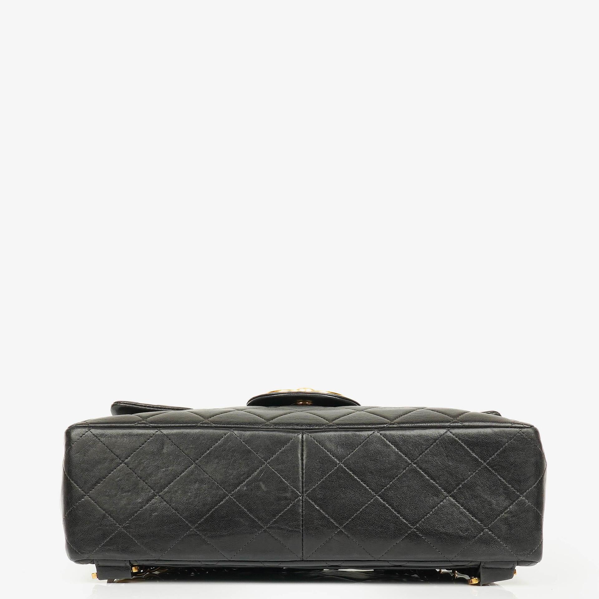 Chanel Vintage gesteppter CC Single Flap Rucksack