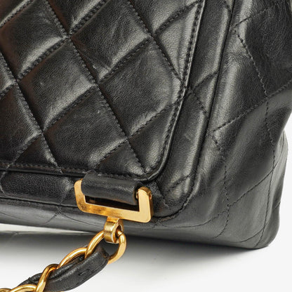 Chanel Vintage gesteppter CC Single Flap Rucksack