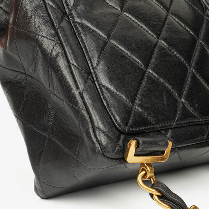 Chanel Vintage gesteppter CC Single Flap Rucksack