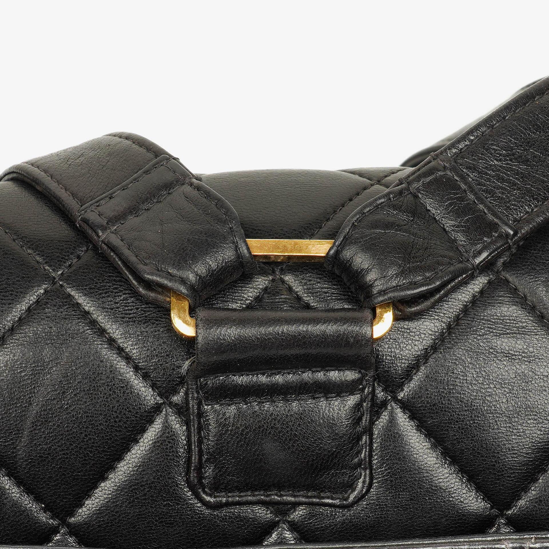 Chanel Vintage gesteppter CC Single Flap Rucksack