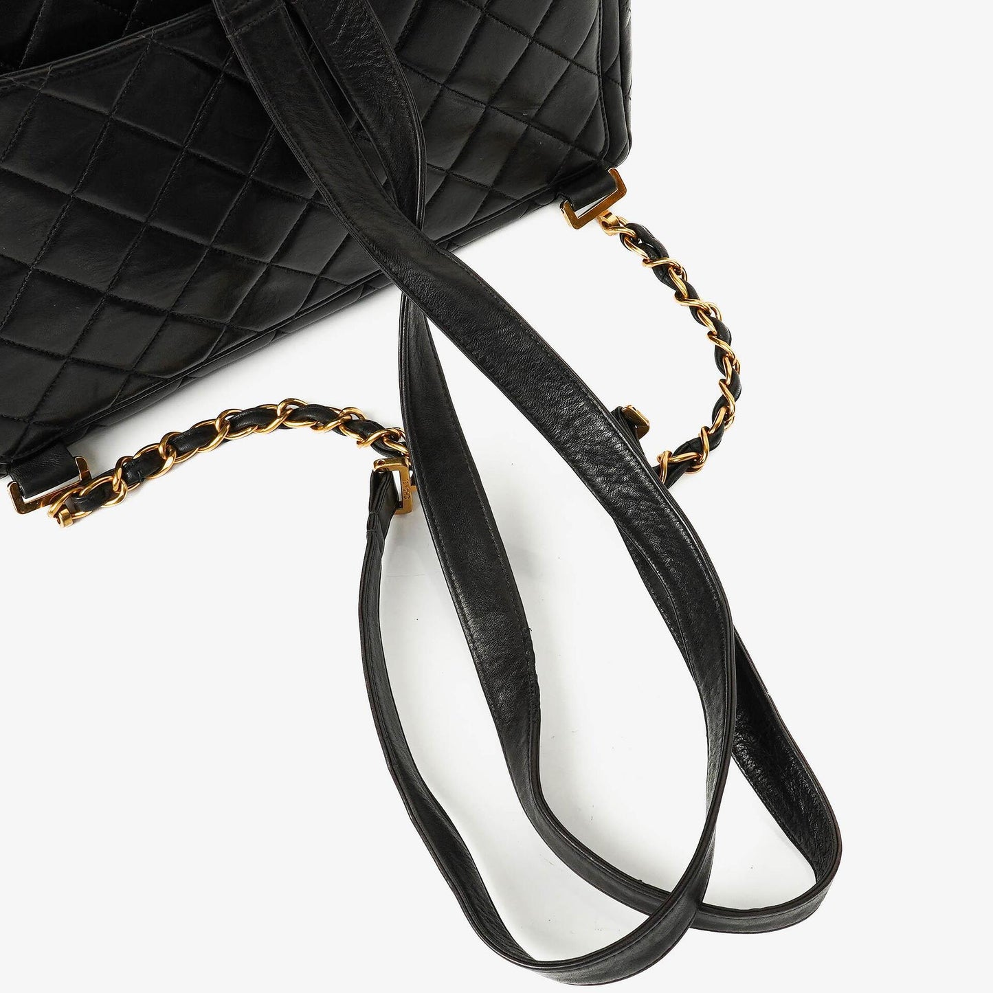 Chanel Vintage gesteppter CC Single Flap Rucksack