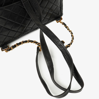 Chanel Vintage gesteppter CC Single Flap Rucksack