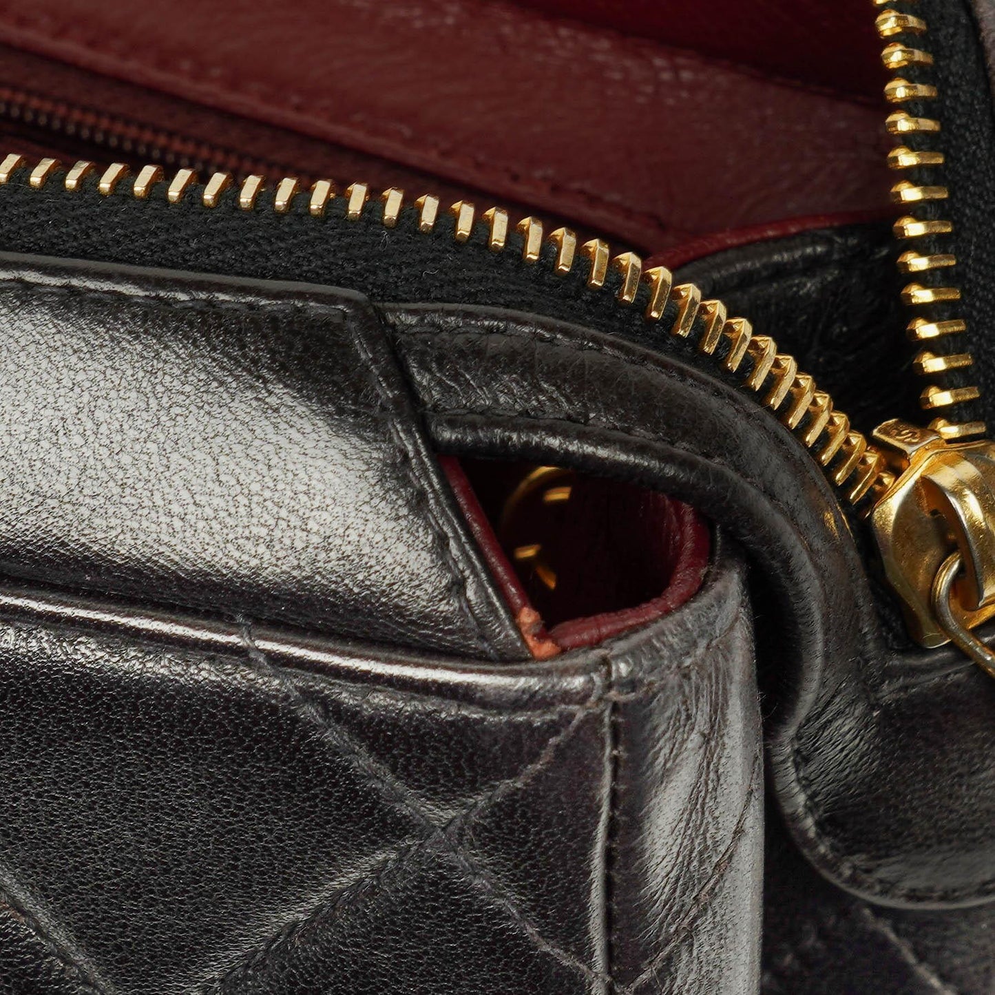 Chanel Vintage gesteppter CC Single Flap Rucksack