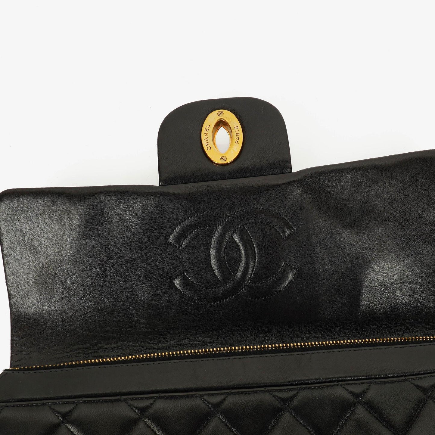 Chanel Vintage gesteppter CC Single Flap Rucksack