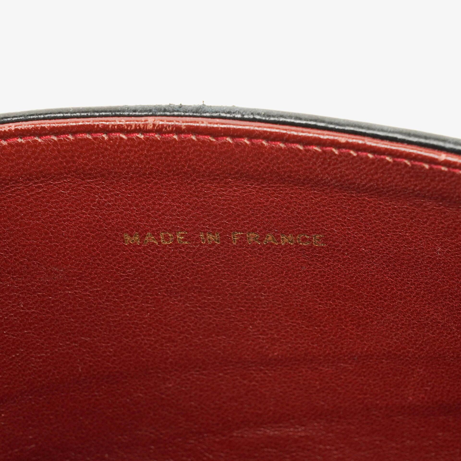 Chanel Vintage Kleine Klassische Double Flap Tasche aus schwarzem gestepptem Lammleder mit 24K vergoldeter Hardware