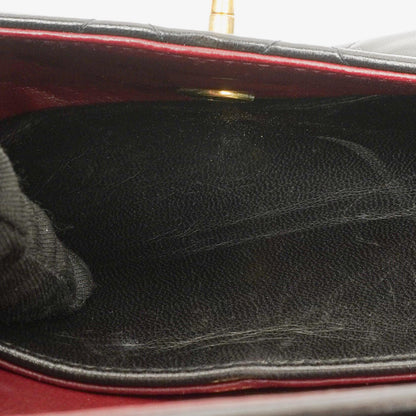 Chanel Vintage Kleine Klassische Doppelklappe Tasche Schwarzes Gequiltetes Lammleder Mit 24K Vergoldeter Hardware