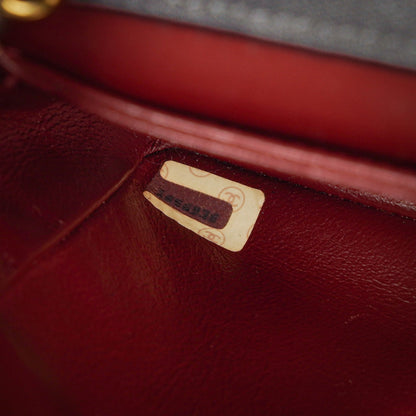 Chanel Vintage Small Single Flap Tasche aus schwarzem gestepptem Jersey und Leder mit 24K vergoldeter Hardware