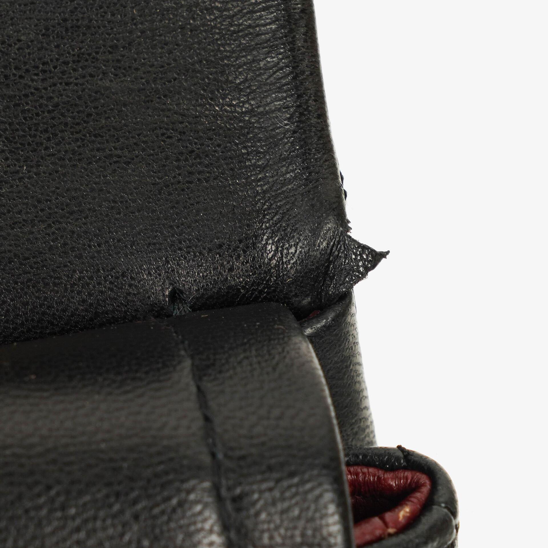 Chanel Vintage Quadratische Klassische Double Flap Tasche Schwarz Gestepptes Lammleder 24K Vergoldete Beschläge