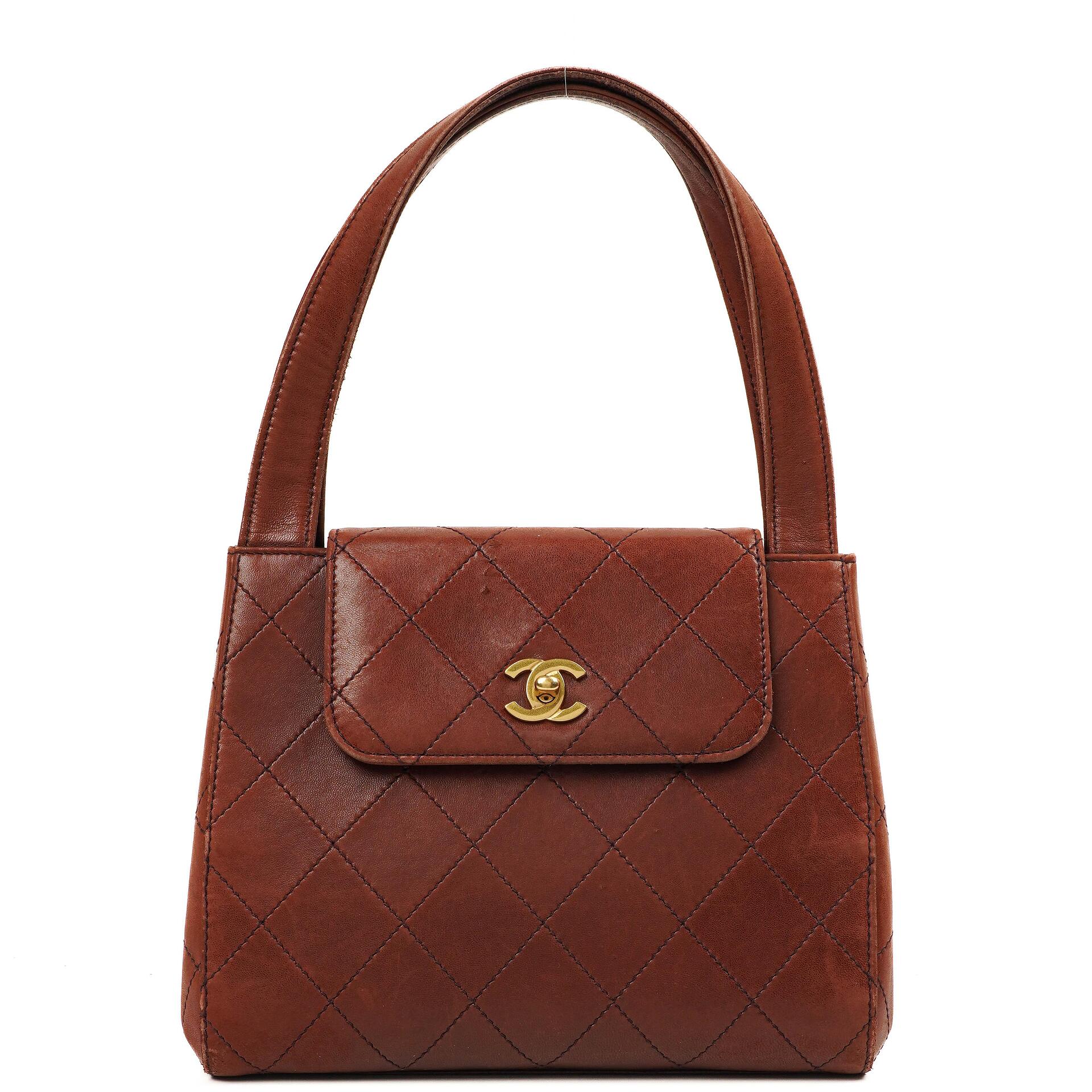 Chanel Vintage Top Handle Tasche im Kelly-Stil