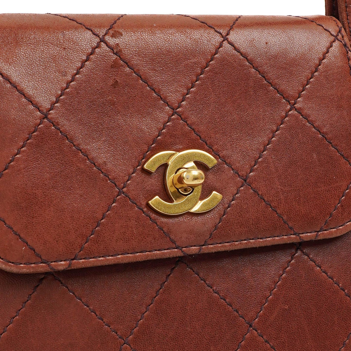 Chanel Vintage Top Handle Tasche im Kelly-Stil