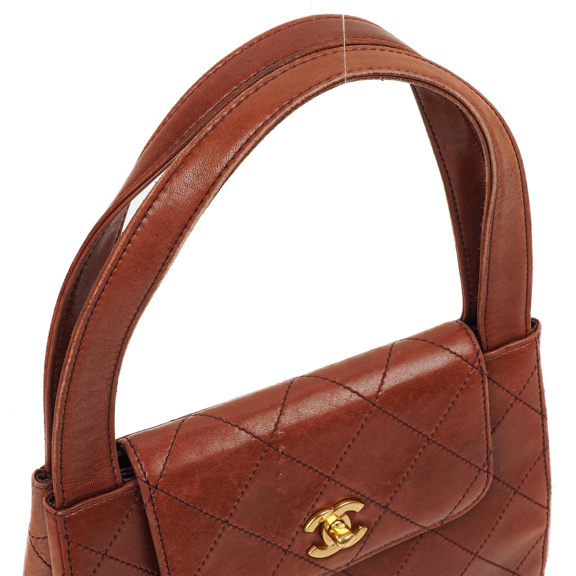 Chanel Vintage Top Handle Tasche im Kelly-Stil