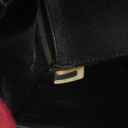 Chanel Mini Trapez Klappentasche Schwarz Gepolstertes Wildleder Mit 24K vergoldeter Hardware