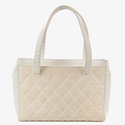 Chanel Wild Stitch Beige Surpique Tote Tasche