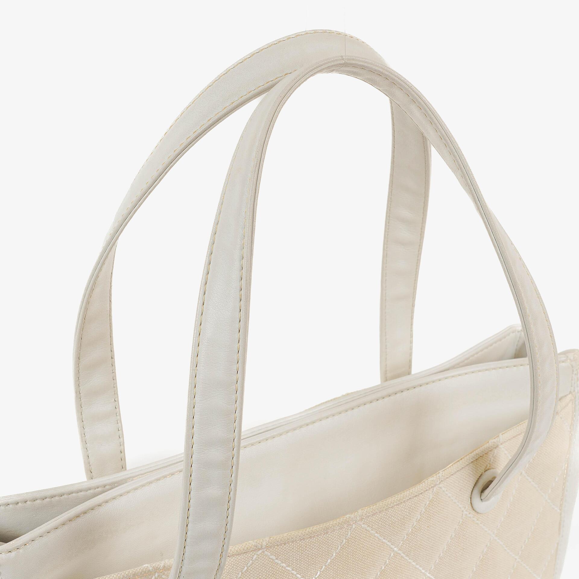 Chanel Wild Stitch Beige Surpique Tote Tasche