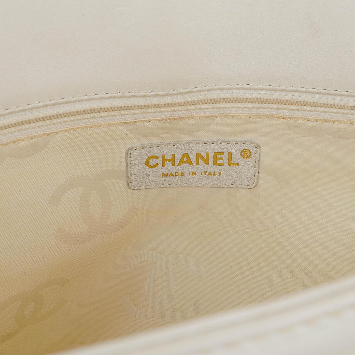 Chanel Wild Stitch Beige Surpique Tote Tasche
