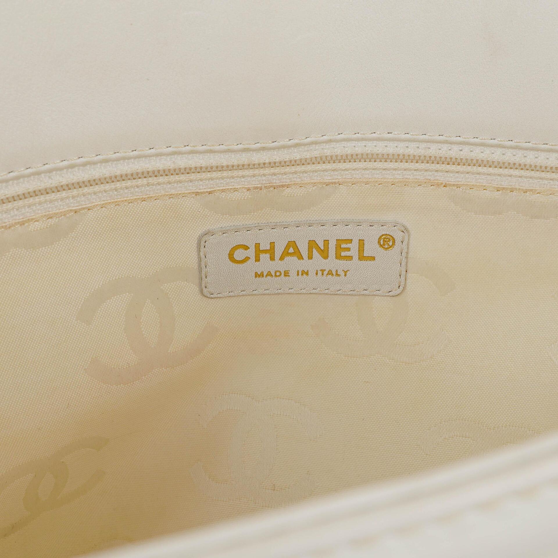 Chanel Wild Stitch Beige Surpique Tote Tasche