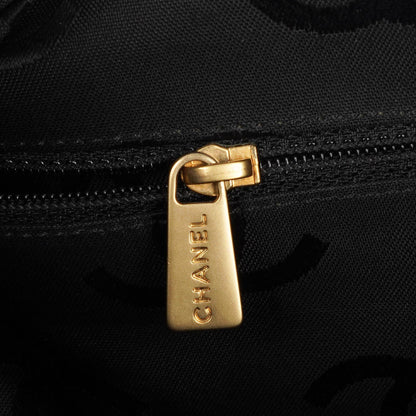 Chanel Wild Stitch Schwarz gesteppte Leder CC Schultertasche mit Goldfarbenen Beschlägen