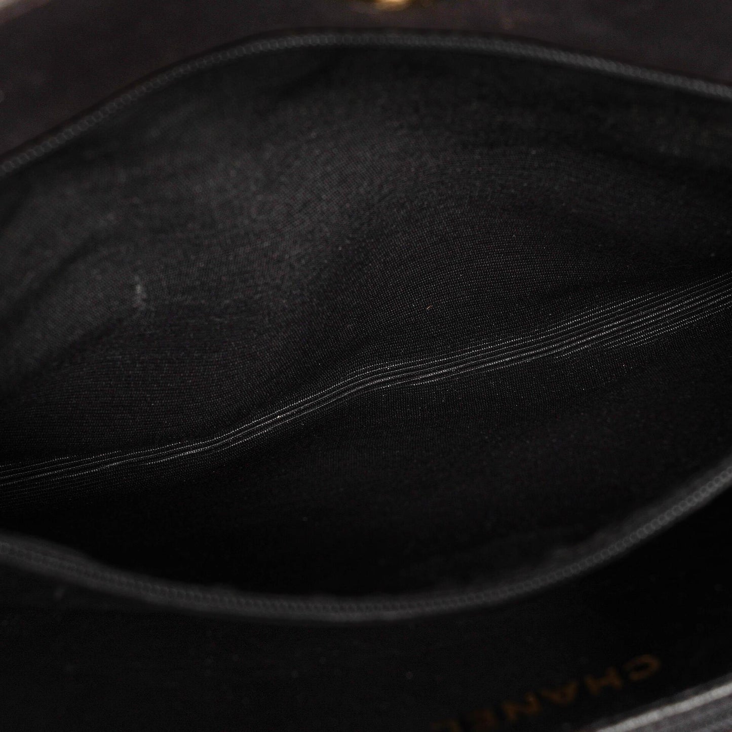 Chanel XL CC Logo Tote Tasche aus schwarzem gestepptem Leder