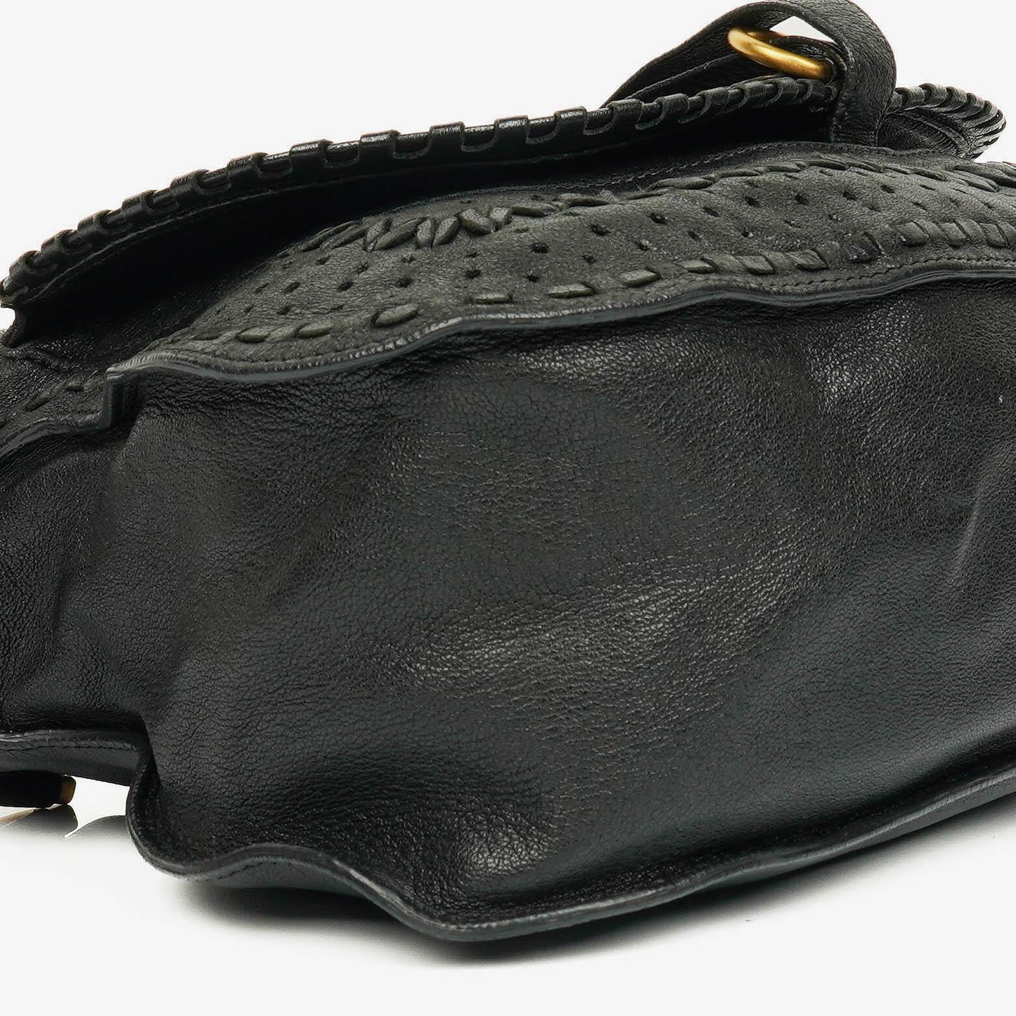 Chloé Marcie Schultertasche aus schwarzem Leder mit Tragegriff