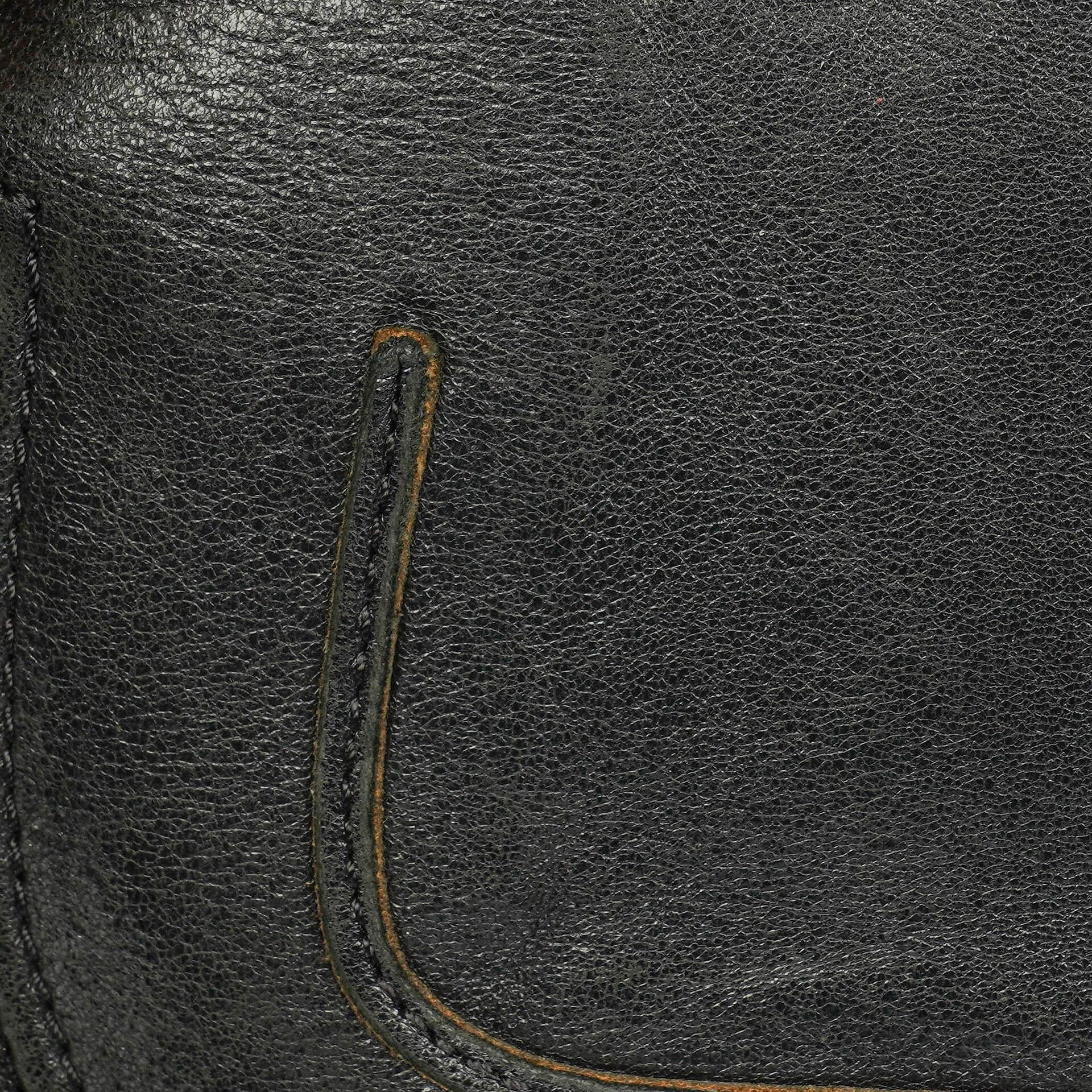 Chloé Marcie Schultertasche aus schwarzem Leder mit Tragegriff