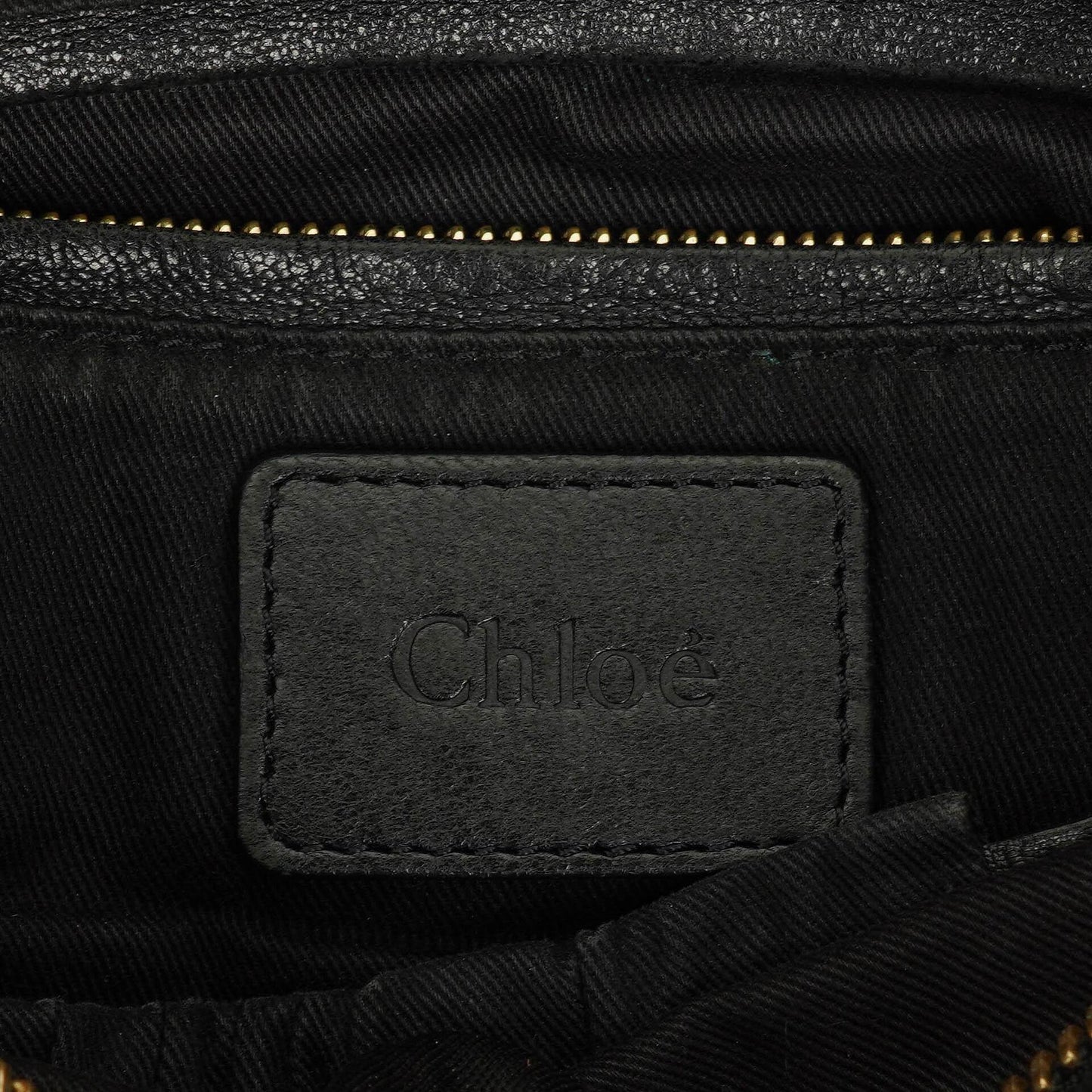 Chloé Marcie Schultertasche aus schwarzem Leder mit Tragegriff