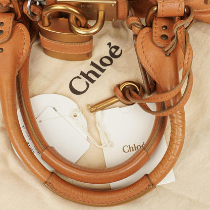 Chloe Braune Paddington Kalbsleder Aktentasche