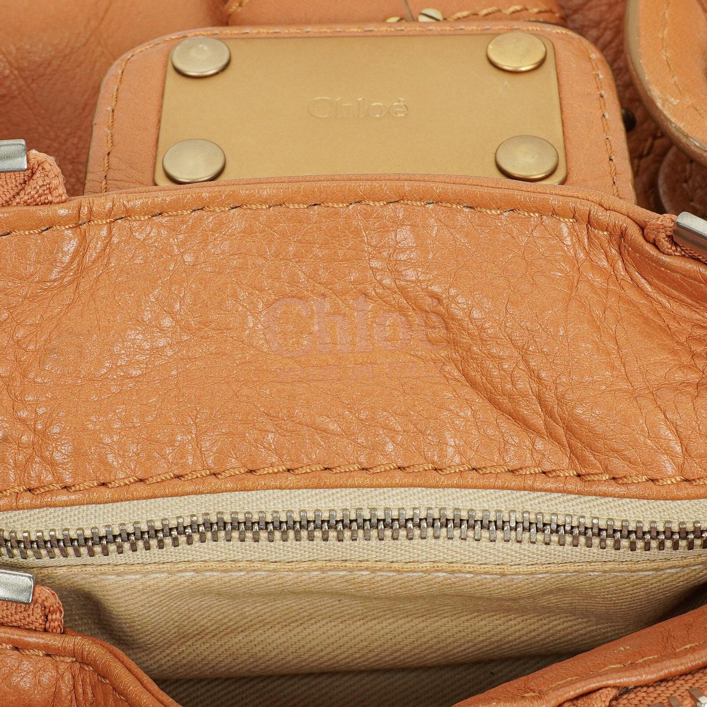 Chloe Braune Paddington Kalbsleder Aktentasche