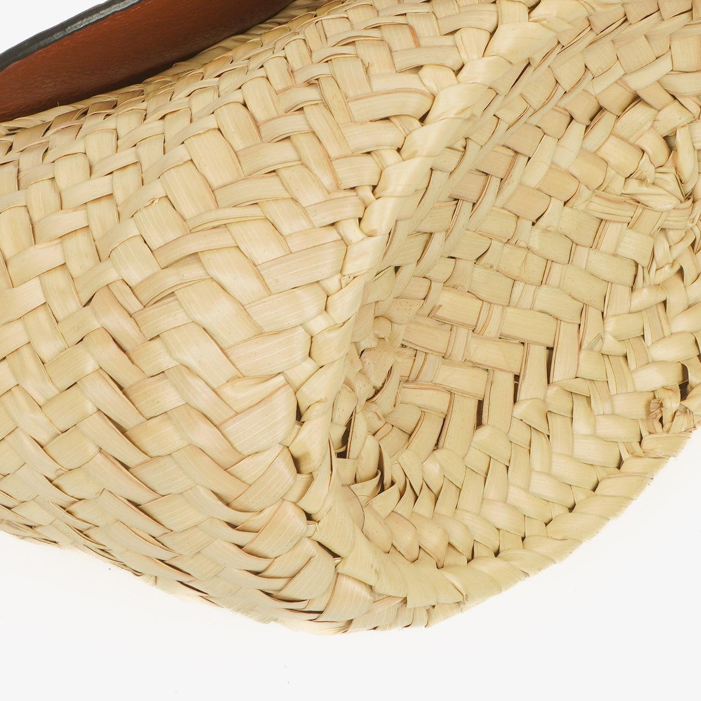 Chloé kleine Marcie Korbtasche aus braunem geflochtenem Raffia und Leder