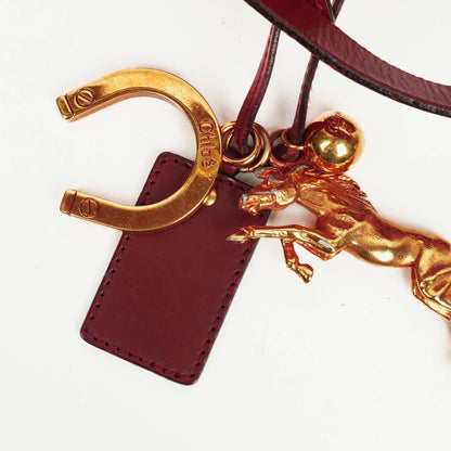 Chloé Kerala Schultertasche in Burgunder