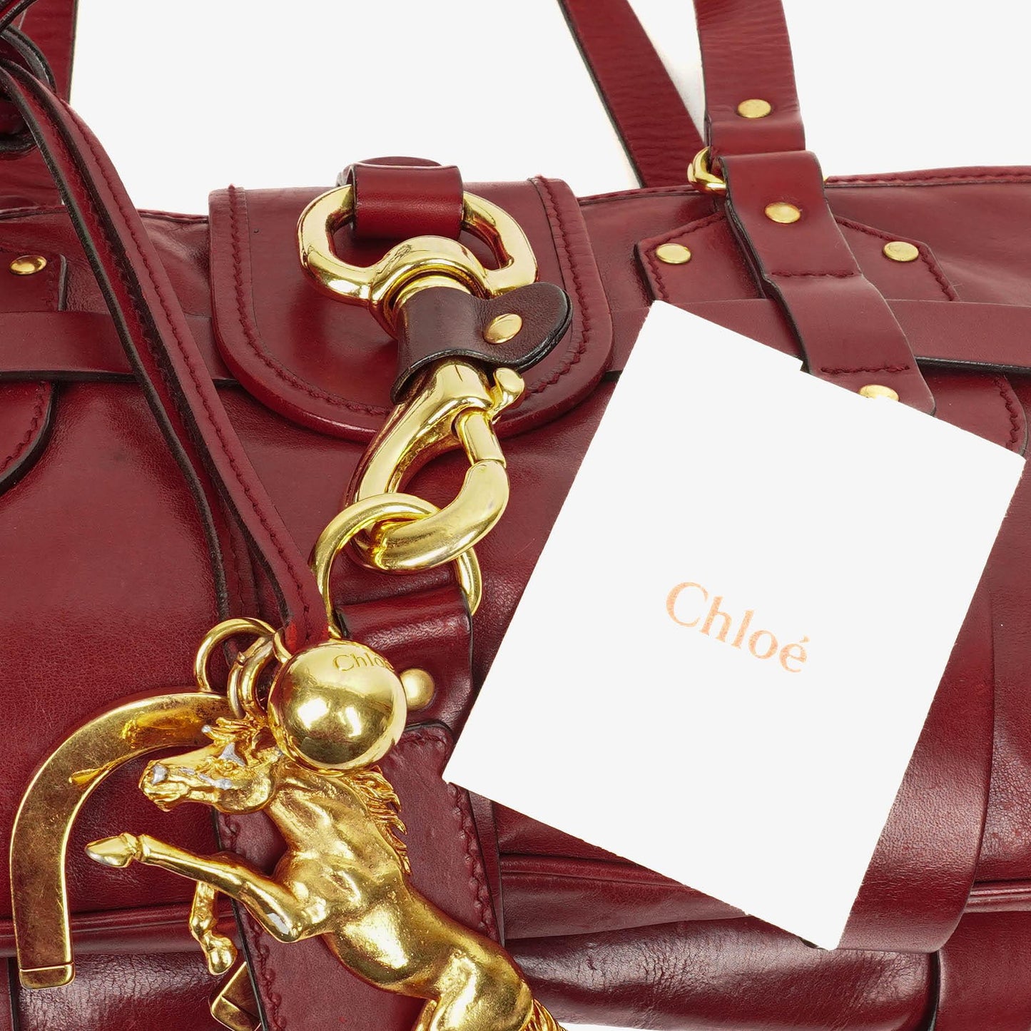 Chloé Kerala Schultertasche in Burgunder