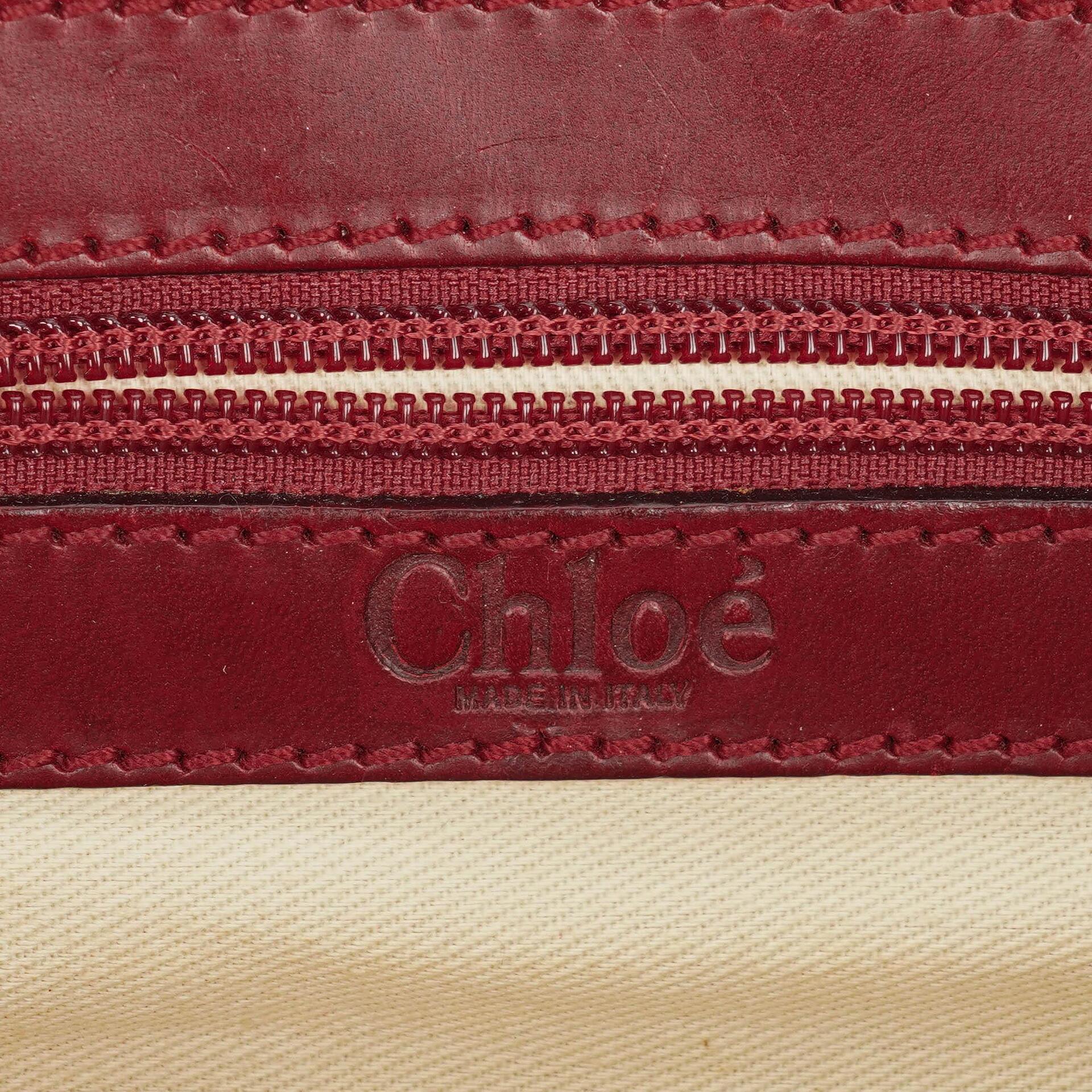 Chloé Kerala Schultertasche in Burgunder