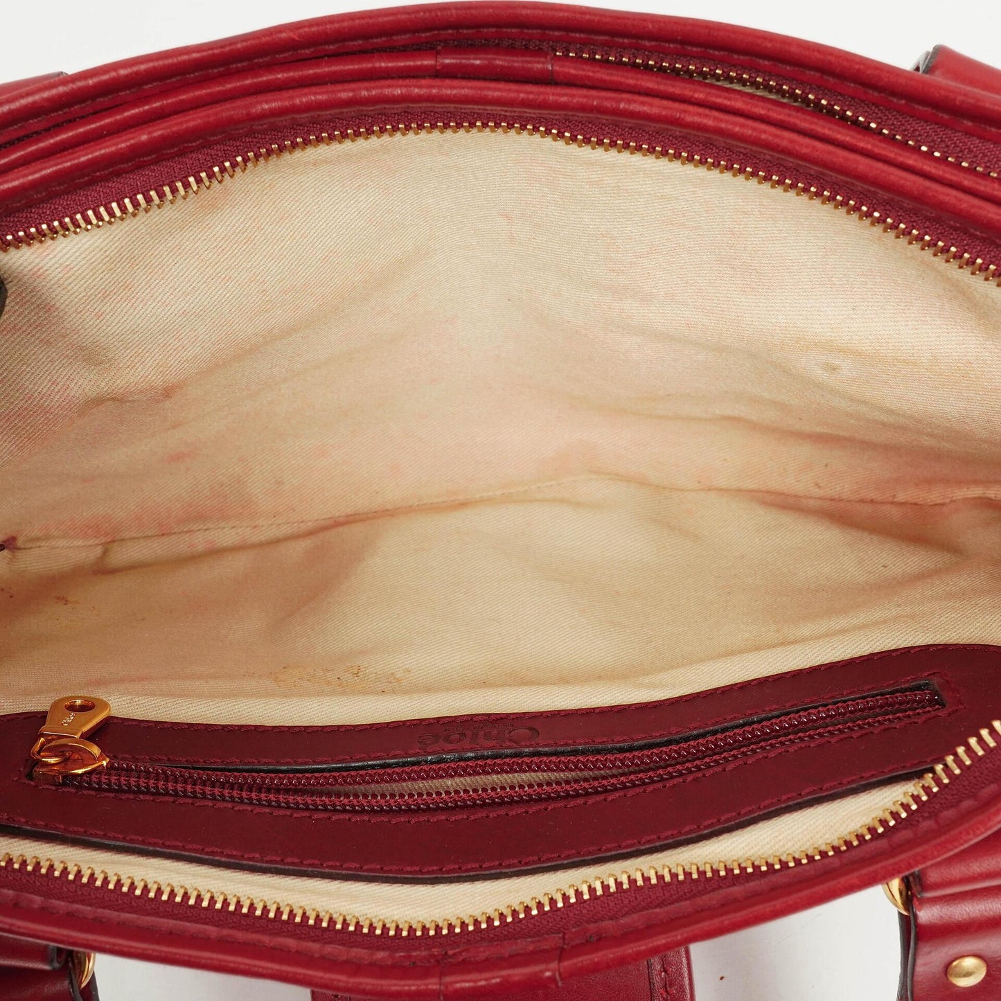Chloé Kerala Schultertasche in Burgunder