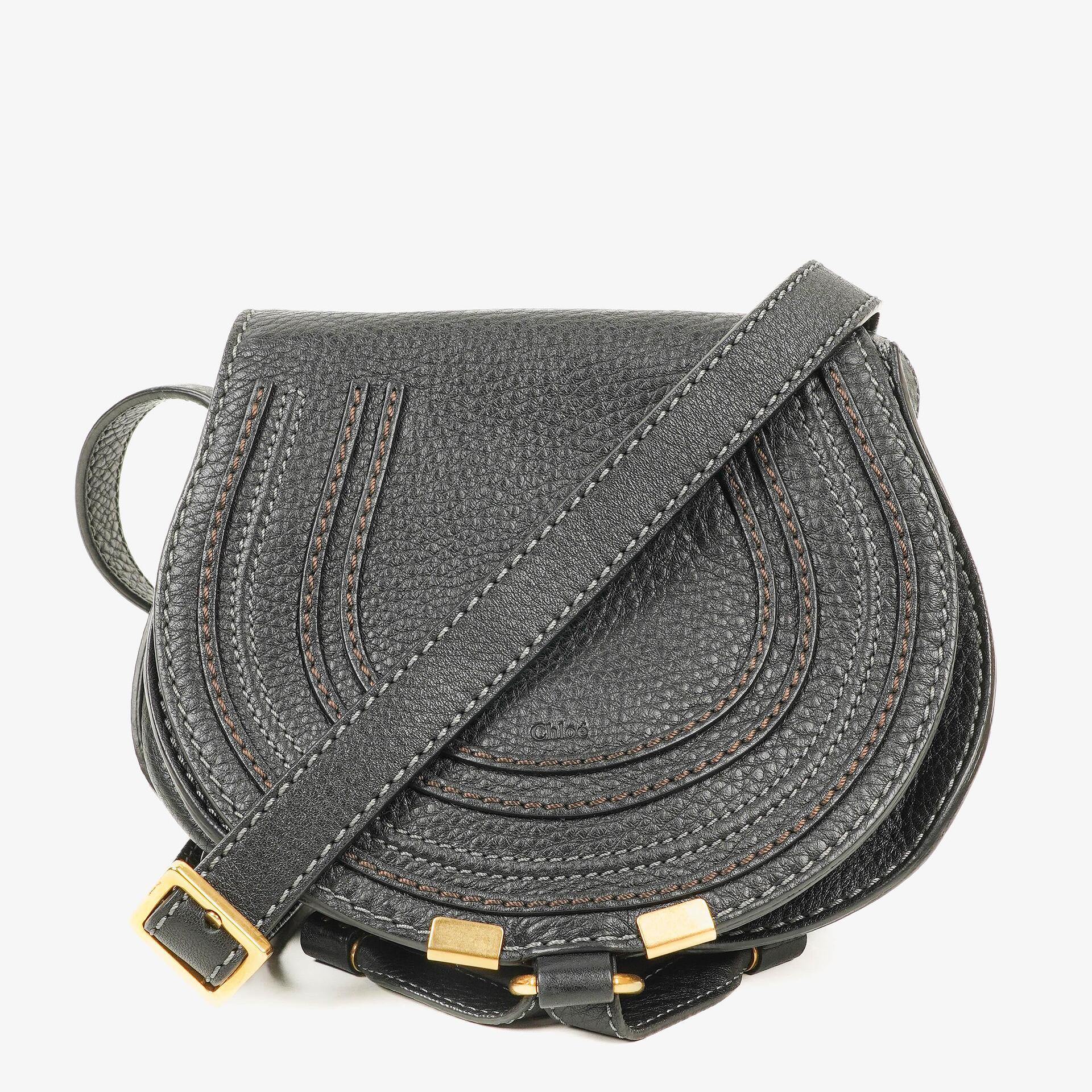 Chloé Marcie Leder Saddle Crossbody Tasche