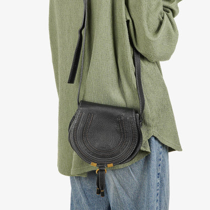 Chloé Marcie Leder Saddle Crossbody Tasche