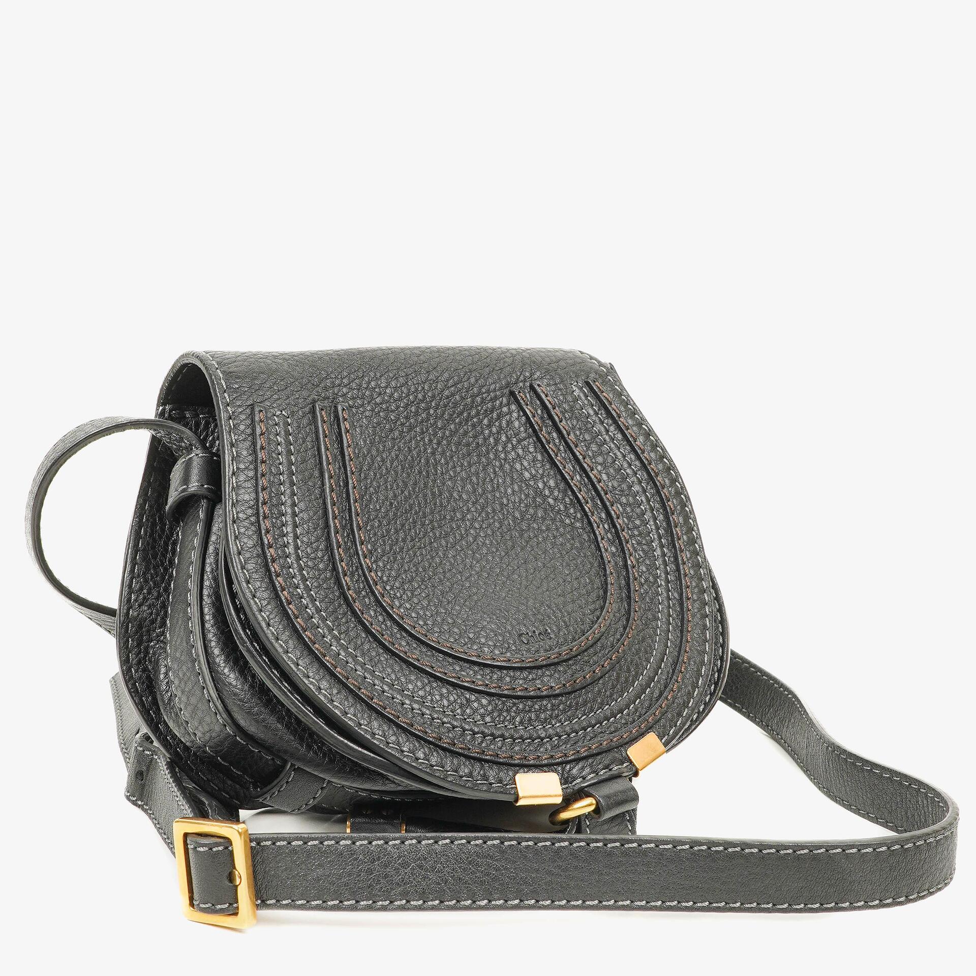 Chloé Marcie Leder Saddle Crossbody Tasche