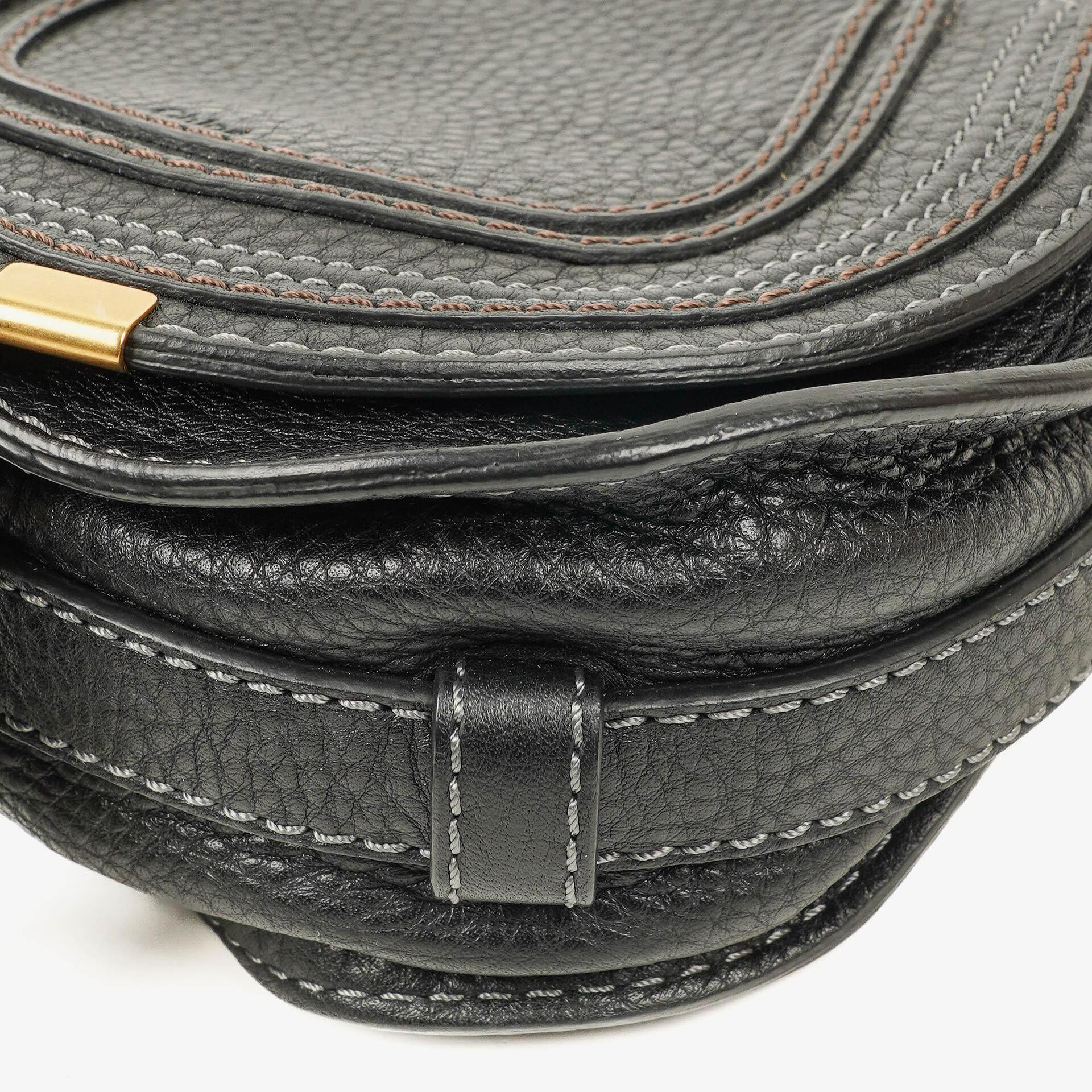 Chloé Marcie Leder Saddle Crossbody Tasche