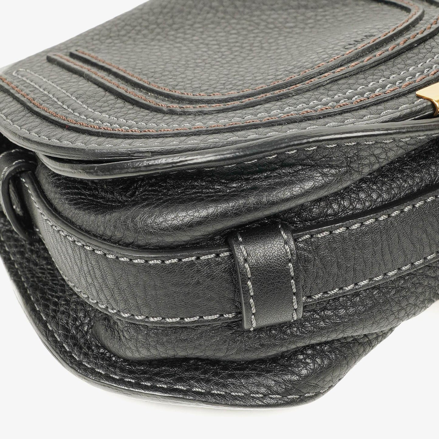 Chloé Marcie Leder Saddle Crossbody Tasche