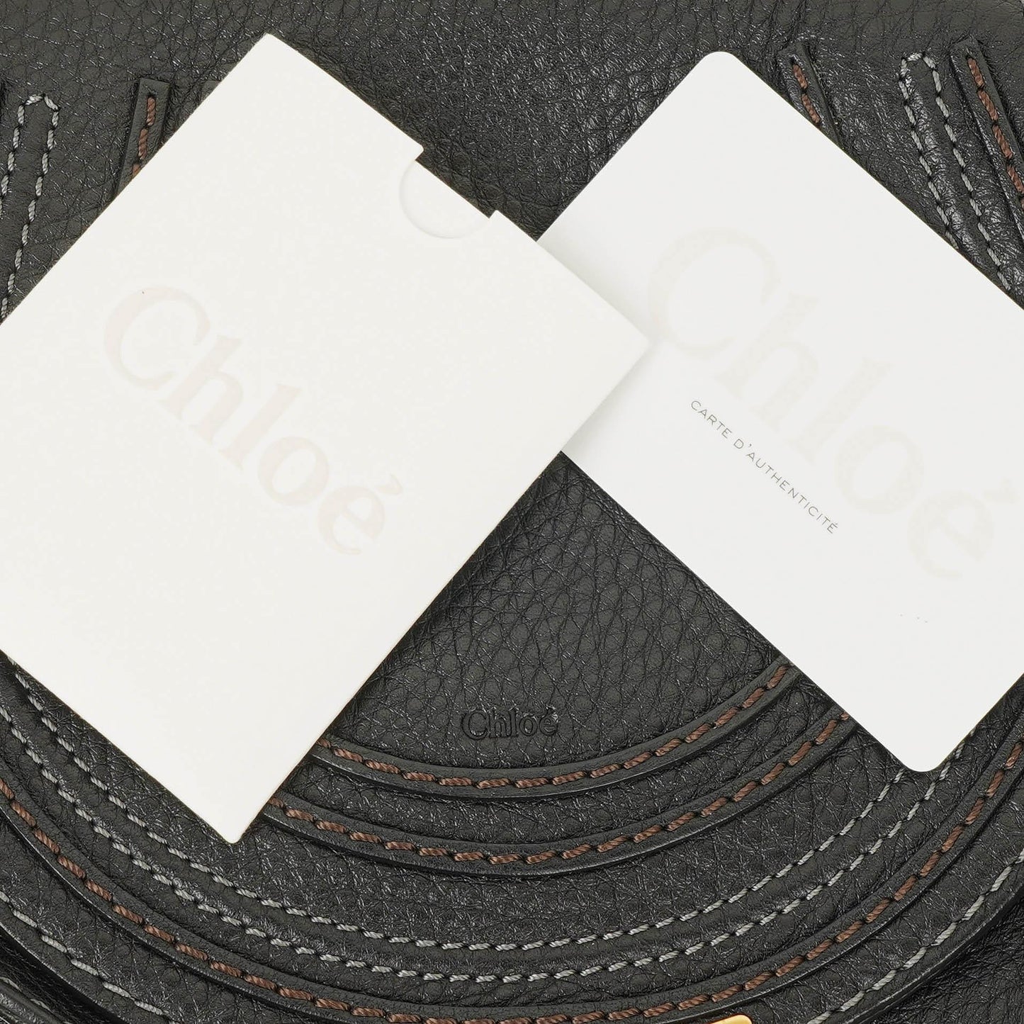 Chloé Marcie Leder Saddle Crossbody Tasche