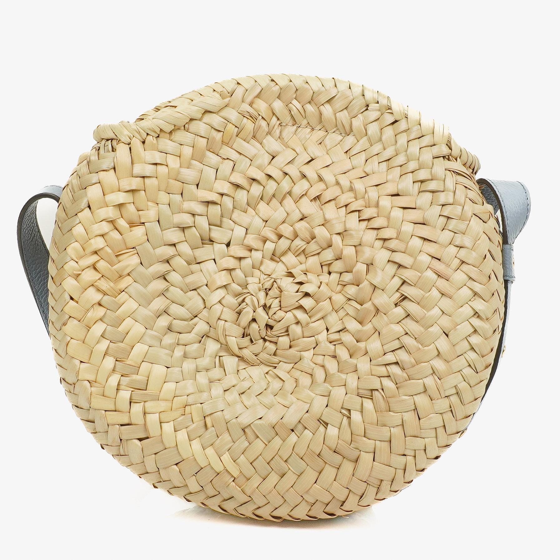 Chloé Marcie Basket Crossbody-Tasche aus Raffia und Leder